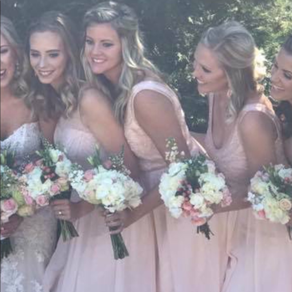 Blush (Petal) Pink David’s Bridal Bridesmaid dress
